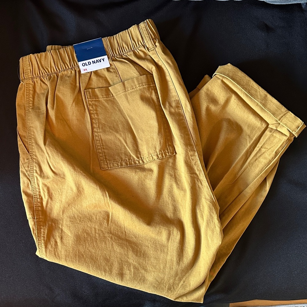Old Navy Golden Yellow Casual Pants
